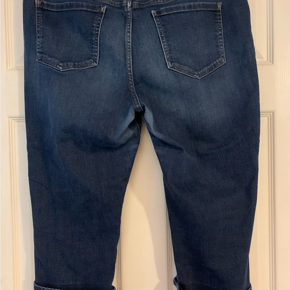 a.n.a Blue Ankle Cropped Jeans with Stretch - Picture 2 of 3